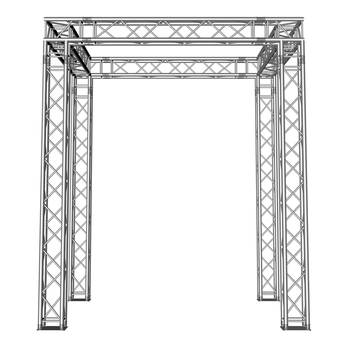 FORTEX FX34 vierkant truss beursstand carré 3x3x3,5 m FORTEX FX34 vierkant truss beursstand carré 3x3x3,5 m