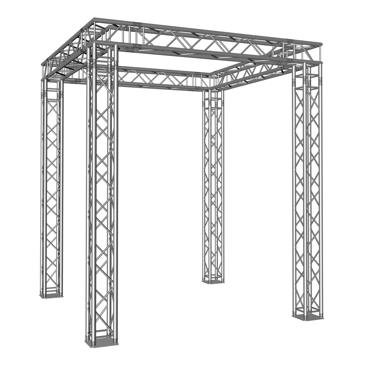 FORTEX FX34 vierkant truss beursstand carré 3x3x3,5 m FORTEX FX34 vierkant truss beursstand carré 3x3x3,5 m