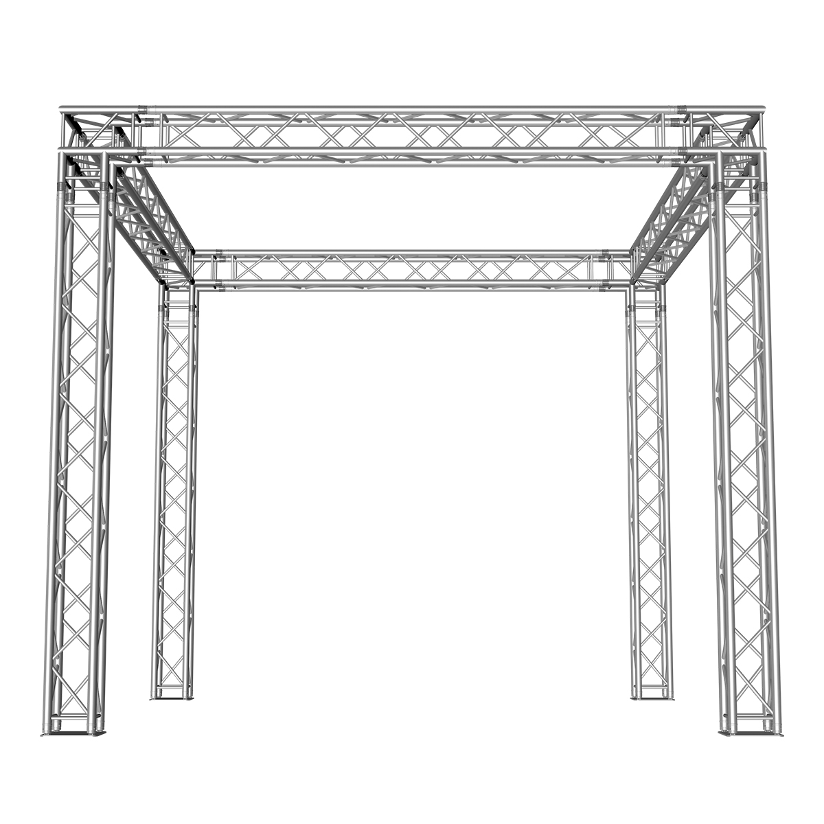 FORTEX FX34 vierkant truss beursstand carré 4x4x3,5 m FORTEX FX34 vierkant truss beursstand carré 4x4x3,5 m