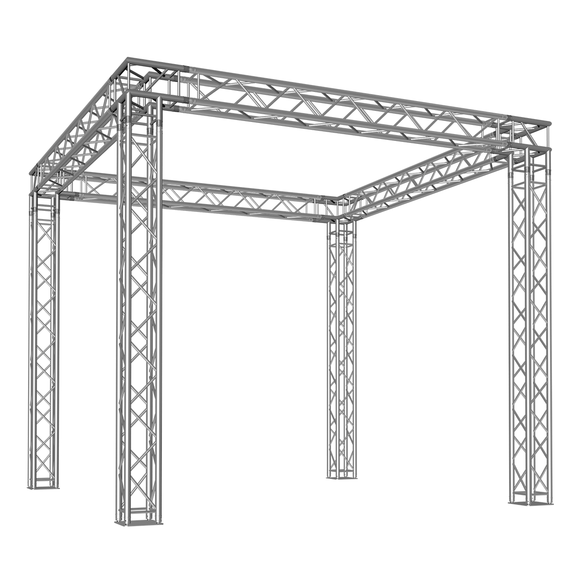 FORTEX FX34 vierkant truss beursstand carré 4x4x3,5 m FORTEX FX34 vierkant truss beursstand carré 4x4x3,5 m