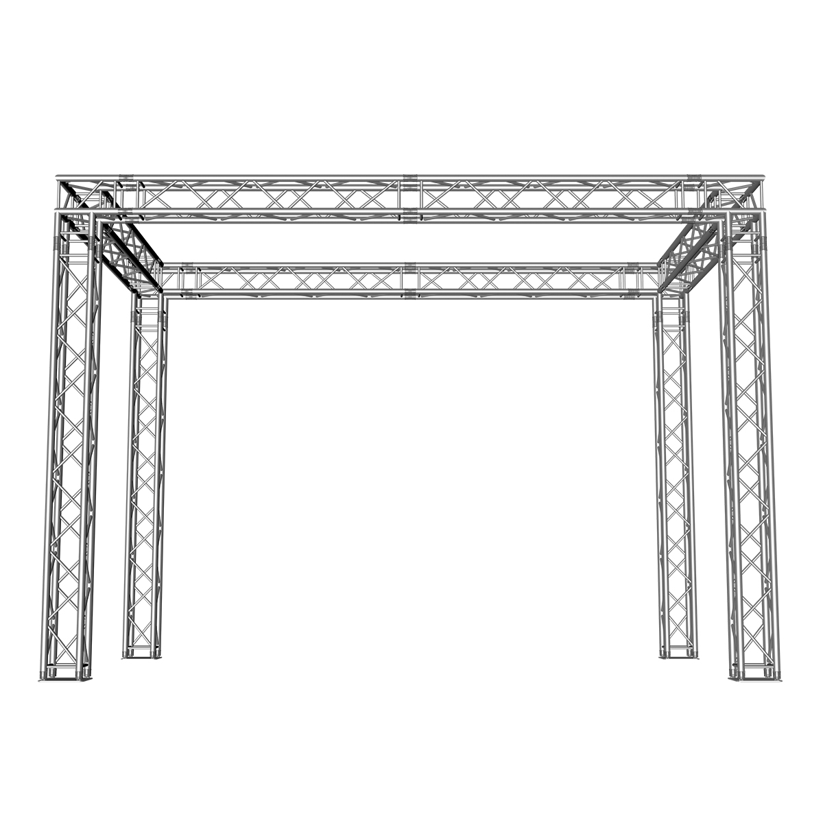 FORTEX FX34 vierkant truss beursstand carré 5x3x3,5 m FORTEX FX34 vierkant truss beursstand carré 5x3x3,5 m