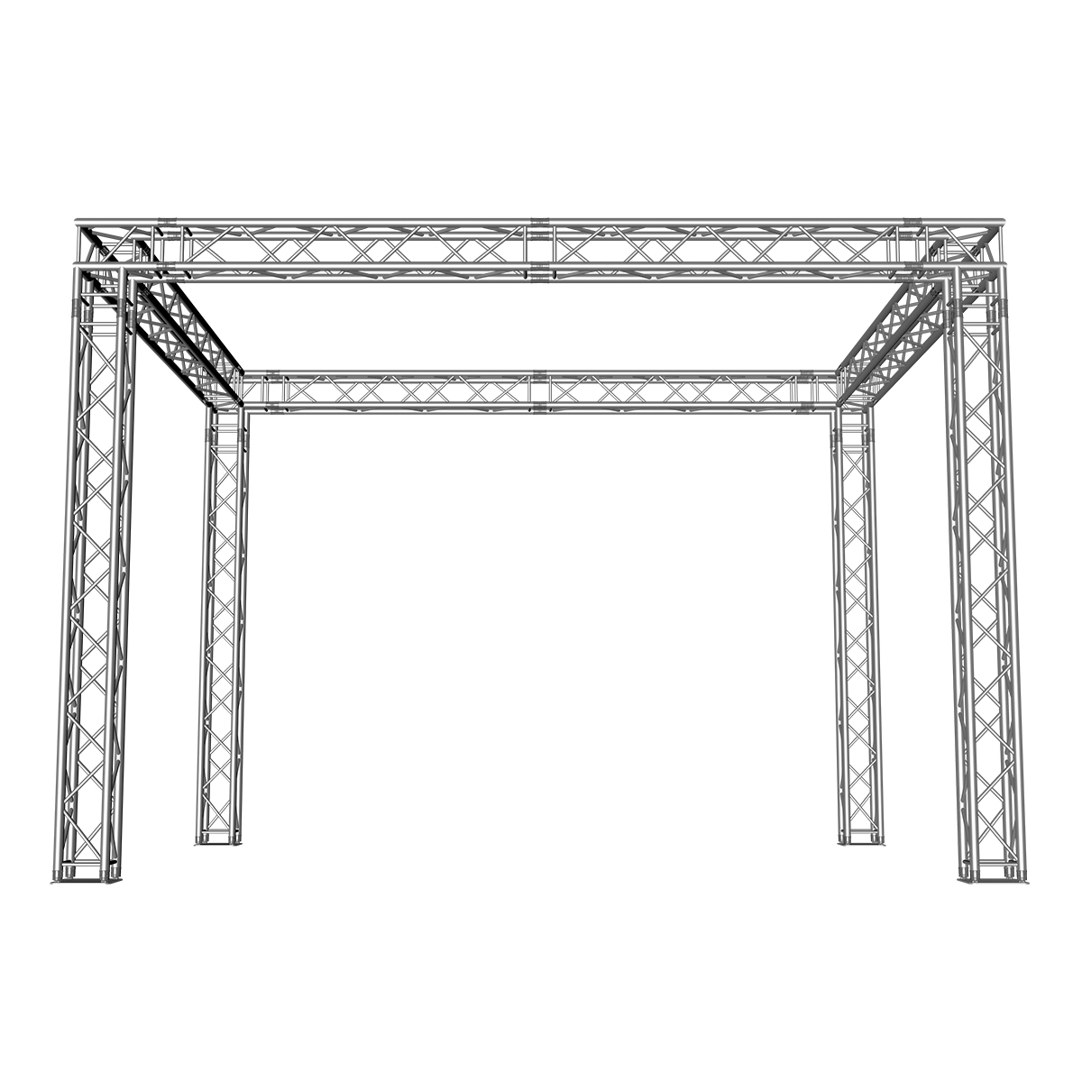 FORTEX FX34 vierkant truss beursstand carré 5x4x3,5 m FORTEX FX34 vierkant truss beursstand carré 5x4x3,5 m