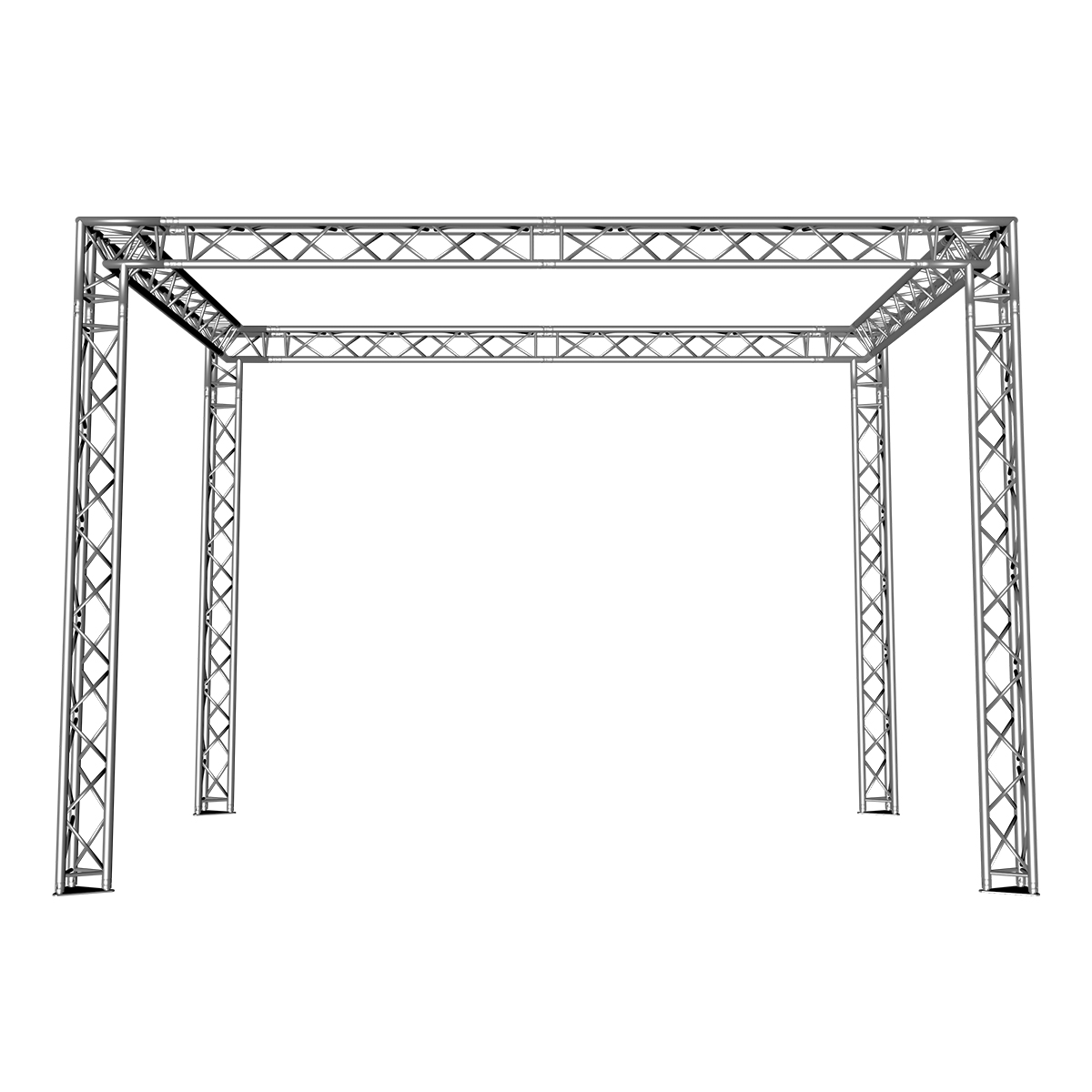 FORTEX FX33 driehoek truss beursstand carré 5x4x3,5 m FORTEX FX33 driehoek truss beursstand carré 5x4x3,5 m