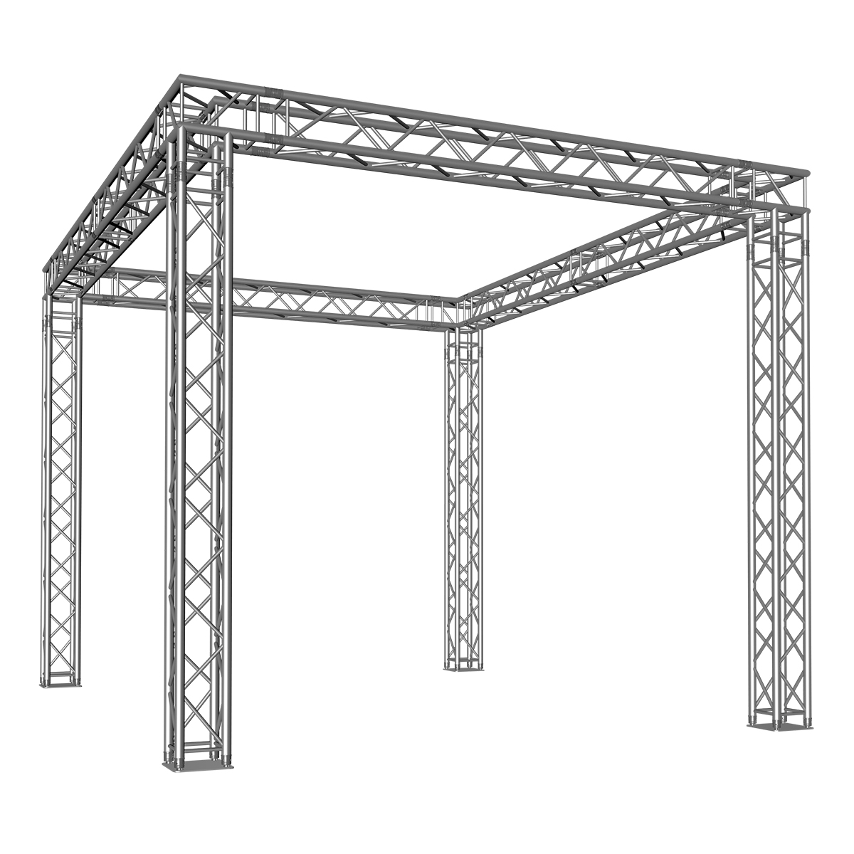 FORTEX FX34 vierkant truss beursstand carré 5x4x3,5 m FORTEX FX34 vierkant truss beursstand carré 5x4x3,5 m