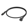 Neutrik® voedingskabel 3x 1.5 mm² H07RN-F Schuko naar powerCON® TRUE1 - 3 m