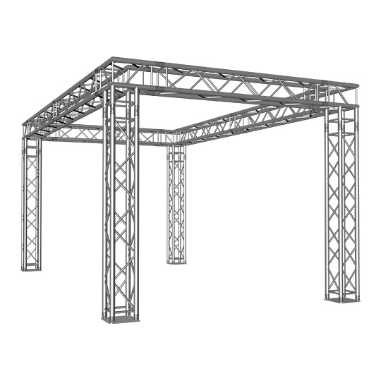 FORTEX FX34 vierkant truss beursstand carré 5x3x2,5 m FORTEX FX34 vierkant truss beursstand carré 5x3x2,5 m