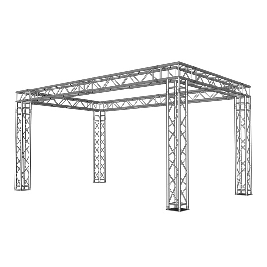 FORTEX FX34 vierkant truss beursstand carré 5x3x2,5 m FORTEX FX34 vierkant truss beursstand carré 5x3x2,5 m