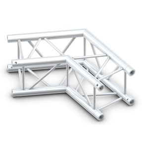Milos QCF22 truss vierkant 120 graden 2-weg hoek