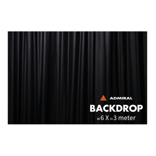 Admiral Backdrop 320 gram/m² 6m (b) x 3m (h) zwart