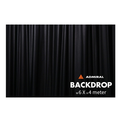 Admiral Backdrop 320 gram/m² 6m (b) x 4m (h) zwart