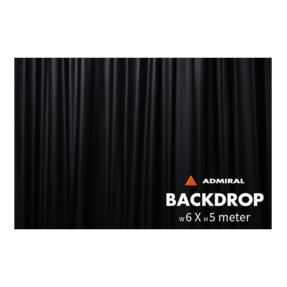 Admiral Backdrop 320 gram/m² 6m (b) x 5m (h) zwart