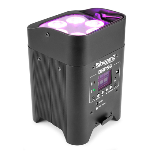 BeamZ BBP96 accu LED PAR 6X 12W 6-in-1 RGBAW-UV