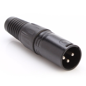Admiral XLR 3-pin kabeldeel male zwart (5 stuks)