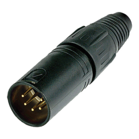 Admiral XLR 5-pin kabeldeel male zwart (5 stuks)