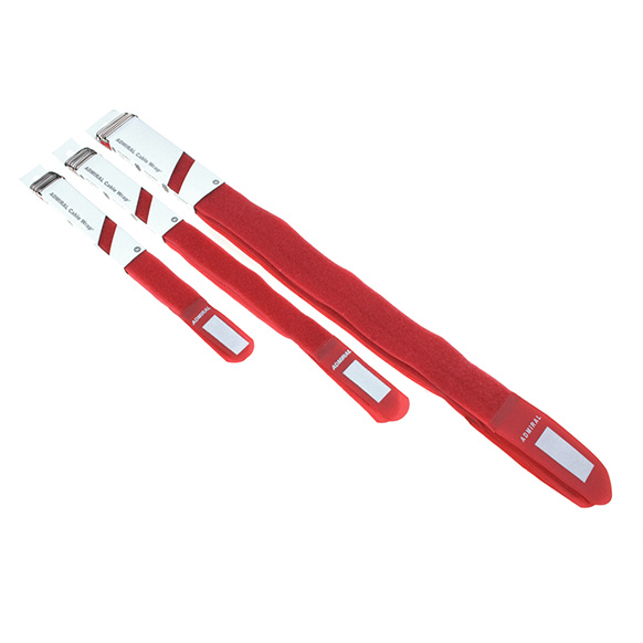 Admiral cable wrap kabelbinder 26cm rood (5 stuks) kopen? | Stage Roads