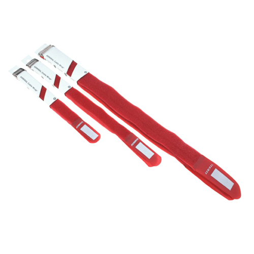 Admiral cable wrap kabelbinder 38cm rood (5 stuks)