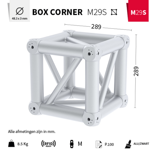 SIXTY82 vierkant truss M29S Box Corner