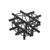 Milos QCVF51 truss vierkant Heavy 5-weg kruis zwart