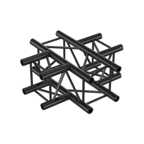 Milos QCF41 truss vierkant 4-weg kruis zwart