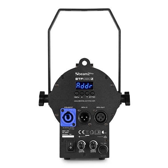 BeamZ Professional BTF50Z LED Spot Fresnel Zoom WW/CW BeamZ Professional BTF50Z LED Spot Fresnel Zoom WW/CW