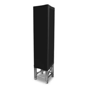 Lycra truss sleeve stretch 100cm zwart met ritssluiting voor 30-er truss