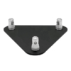 Baseplate voor Prolyte truss driehoek BASE-30D zwart