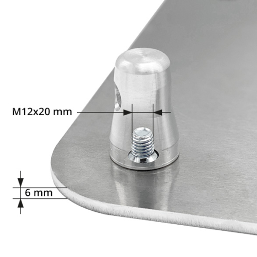 Baseplate voor Eurotruss FD33 driehoek truss met CS1-Scon25