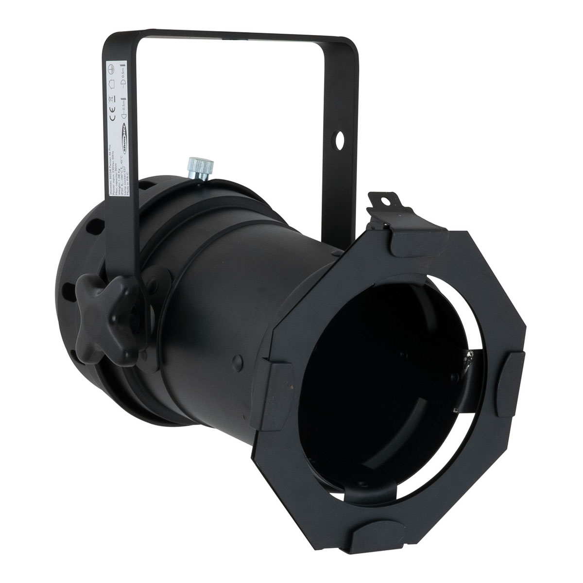 Showtec Par 46 lange zwarte en gepolijste Parcan met E27 fitting Showtec Par 46 lange zwarte en gepolijste Parcan met E27 fitting