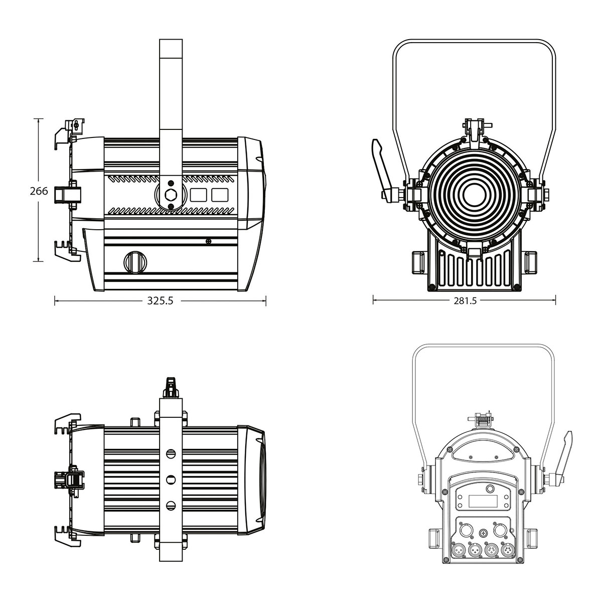Showtec Performer 1000 LED Fresnel MKII 5600K Showtec Performer 1000 LED Fresnel MKII 5600K