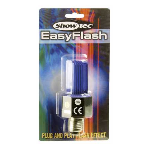 #Showtec Easy Flash E27 Slimline, blauw