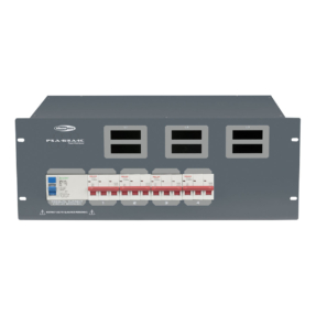 Showtec PSA-63A4C krachtstroomverdeler CEE 63A naar 4x CEE 32A + MCB - 19 inch 4HE