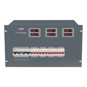 Showtec PSA-125A4C krachtstroomverdeler CEE 125A naar 4x CEE 63A + MCB - 19 inch 6HE