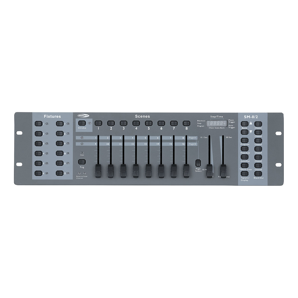 Showtec SM-8/2 16-kanaals lichttafel Showtec SM-8/2 16-kanaals lichttafel