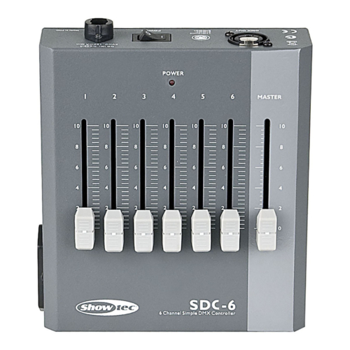 Showtec SDC-6 6-kanaals DMX-controller