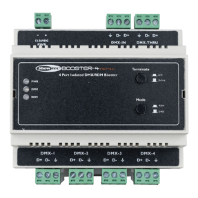 Showtec Booster-4 Install Din-rail