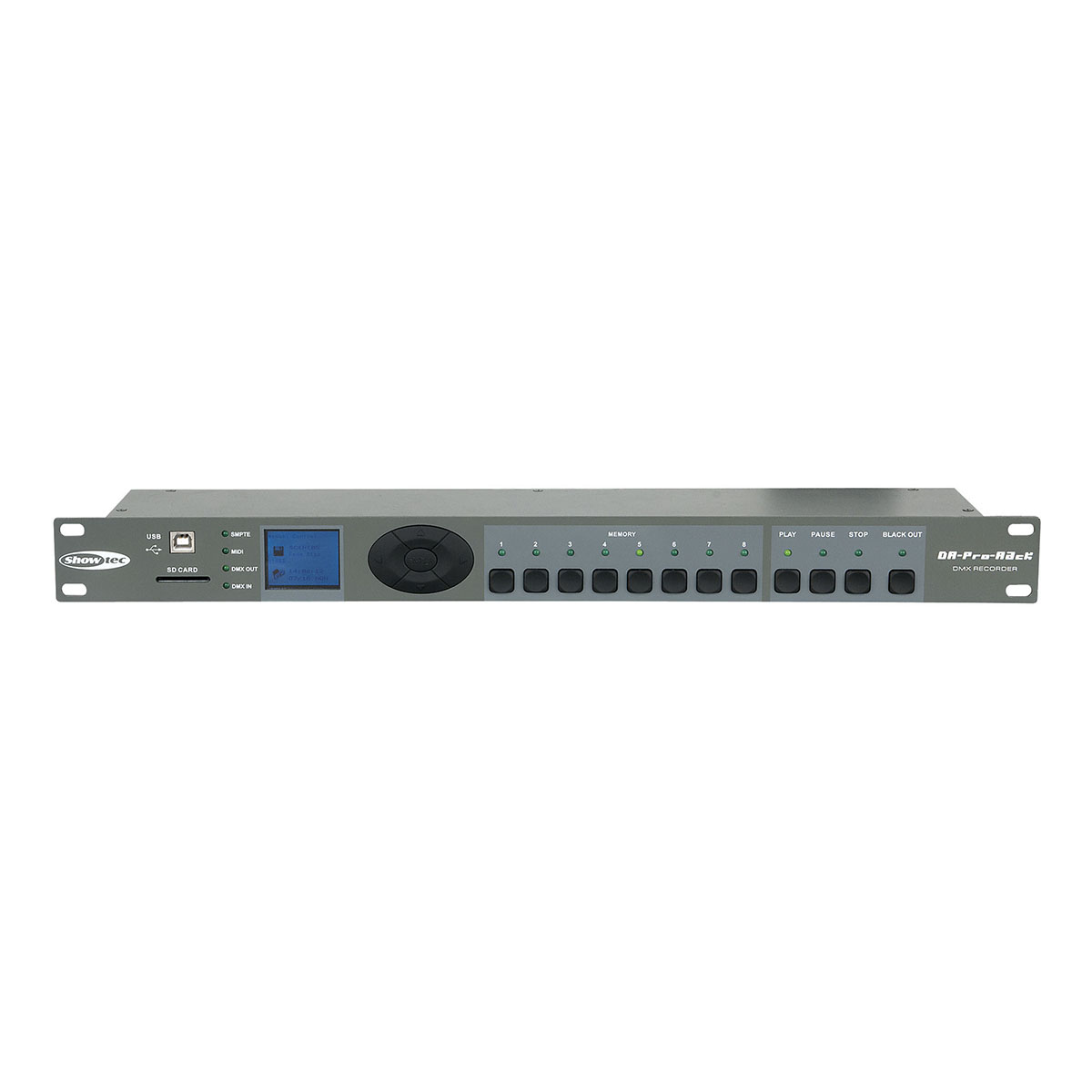 Showtec DR Pro Rack DMX-recorder Showtec DR Pro Rack DMX-recorder