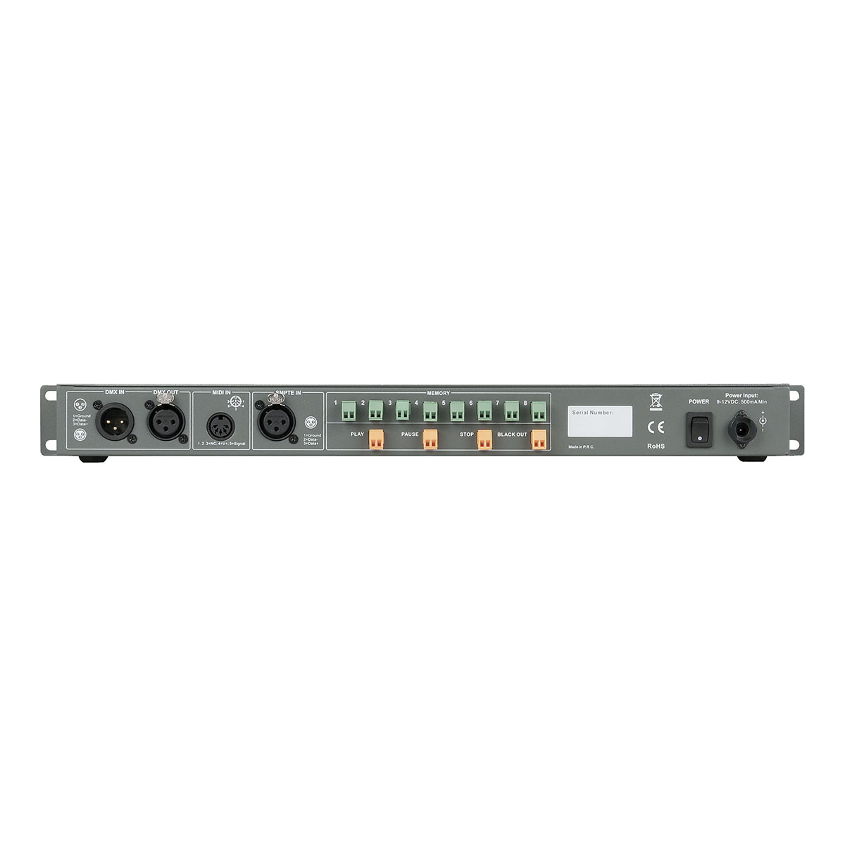 Showtec DR Pro Rack DMX-recorder Showtec DR Pro Rack DMX-recorder