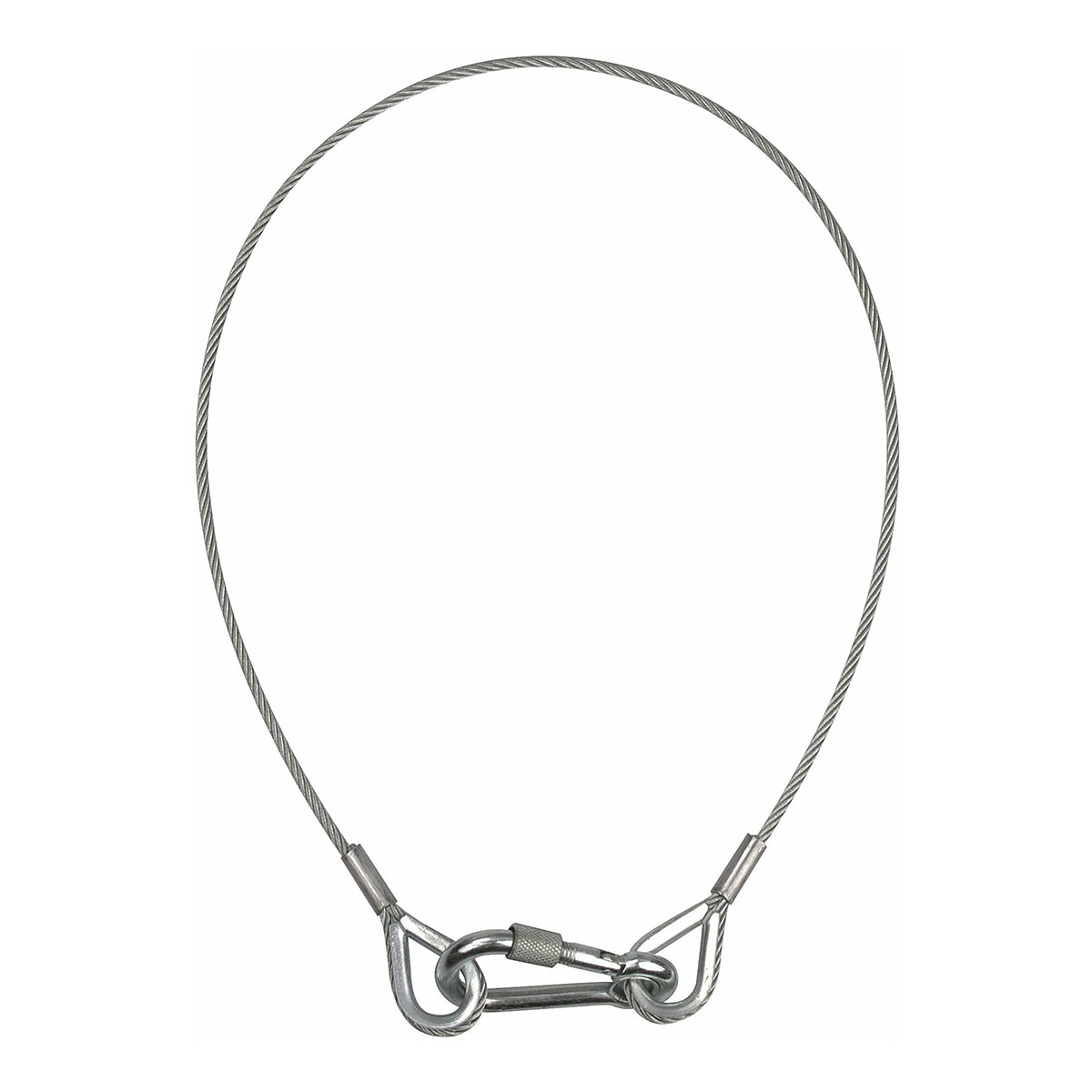 Showgear veiligheidskabel Ø 3mm - 60cm Showgear veiligheidskabel Ø 3mm - 60cm
