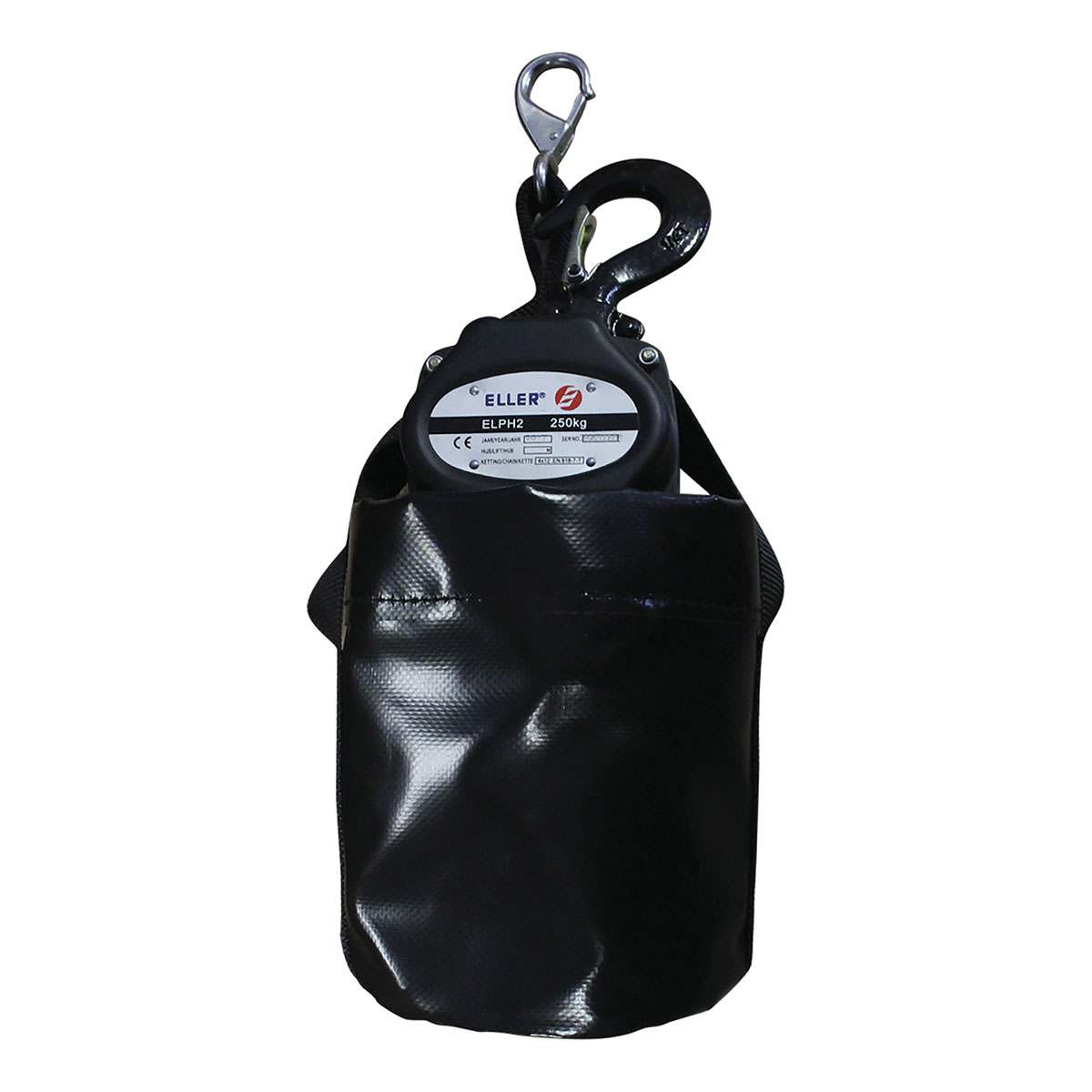Showtec kettingzak voor handtakel 250kg zwart Showtec kettingzak voor handtakel 250kg zwart