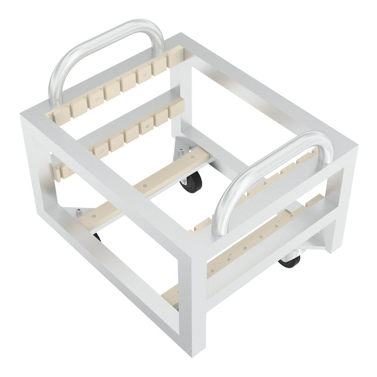 Milos Baseplate Trolley voor 8x 60x60cm baseplates Milos Baseplate Trolley voor 8x 60x60cm baseplates