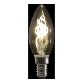 Showgear LED kaars gloeilamp B10 spiraalvormige gloeidraad