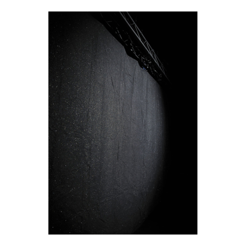 Showtec Glamourmolton Backdrop 400 gram/m² 3m (b) x 6m (h) zwart