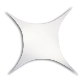 WENTEX® Stretch Shape vierkant stretchdoek 500 cm x 250 cm - wit