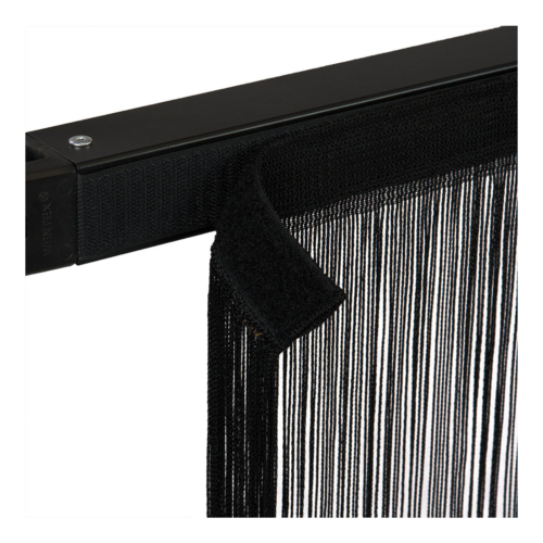 WENTEX® Pipe & Drape Polyester Snaar gordijn 300x300cm (bxh) 220 gram/m² - zwart