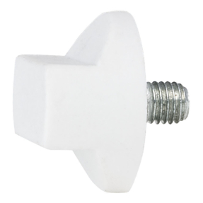 WENTEX® Rotary knob M10x12 (gordijnsteun) wit