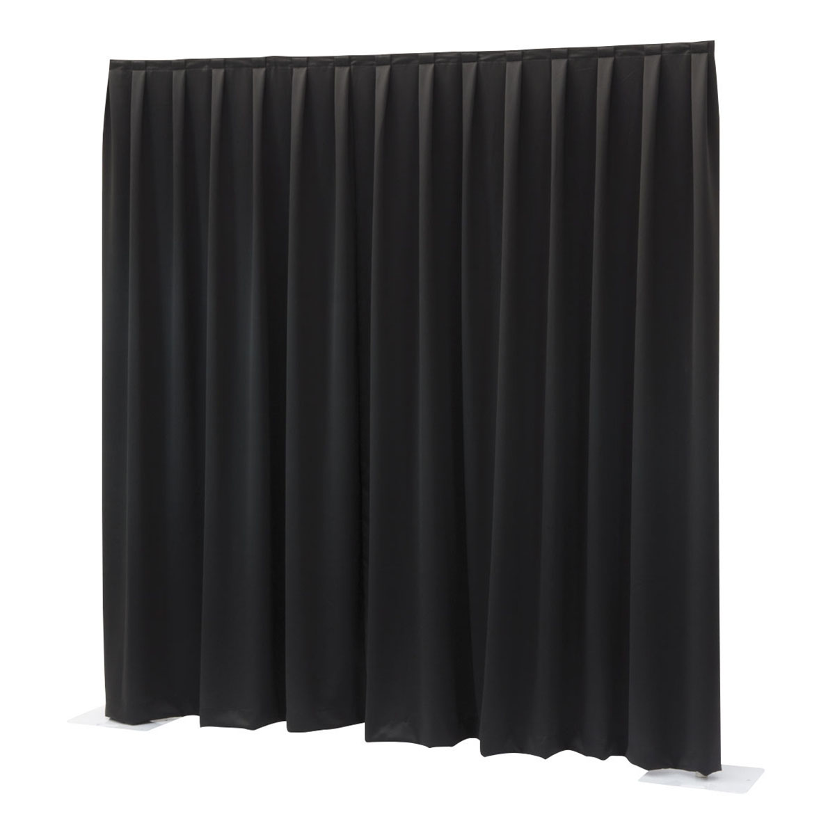 Maak los Egyptische massa WENTEX® Pipe & Drape Molton CS gordijn 300x300cm (bxh) 300 gram/m² geplooid  - zwart kopen? | Stage Roads