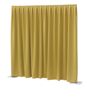 WENTEX® Pipe & Drape Dimout gordijn 300x300cm (bxh) 260 gram/m² geplooid - geel