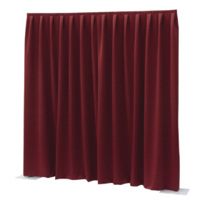 WENTEX® Pipe & Drape Dimout gordijn 300x300cm (bxh) 260 gram/m² geplooid - rood WENTEX® Pipe & Drape Dimout gordijn 300x300cm (bxh) 260 gram/m² geplooid - rood