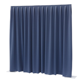 WENTEX® Pipe & Drape Dimout gordijn 300x300cm (bxh) 260 gram/m² geplooid - blauw WENTEX® Pipe & Drape Dimout gordijn 300x300cm (bxh) 260 gram/m² geplooid - blauw