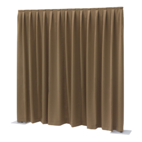 WENTEX® Pipe & Drape Dimout gordijn 300x300cm (bxh) 260 gram/m² geplooid - bruin
